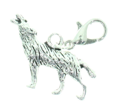 AVBeads Clip-On Charms Wolf Charm 39x18mm JWLCC09317