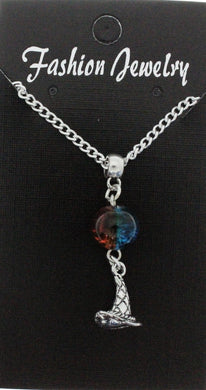 AVBeads Jewelry Charm Necklace Silver JWL-NW-BO-1010 Wizard Hat