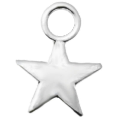 AVBeads Celestial Star Charms Silver 11mm x 9mm Silver Metal Charms 10pcs