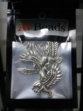 Load image into Gallery viewer, AVBeads Animal Charms Eagle Bird Silver 27mm x 19mm Metal Charms 4pcs