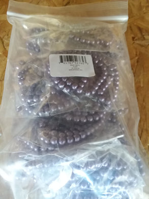 Bulk 1500pcs Czech Style Pressed Glass Satin Painted Round Strand Beads Beading Jewelry Making 6mm Purple 20 strands 75pcs per string