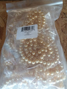 Bulk 1500pcs Czech Style Pressed Glass Satin Painted Round Strand Beads Beading Jewelry Making 6mm Gold 20 strands 75pcs per string