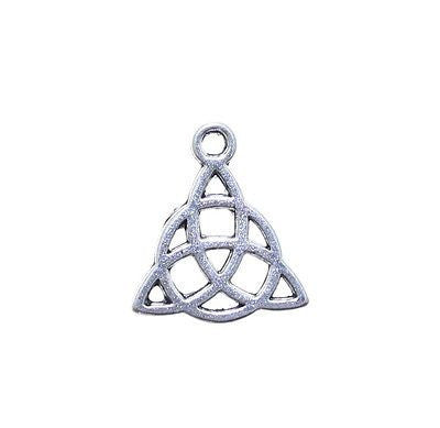AVBeads Celtic Knot Triquetra Charms Silver 16mm x 14mm Metal Charms 4pcs