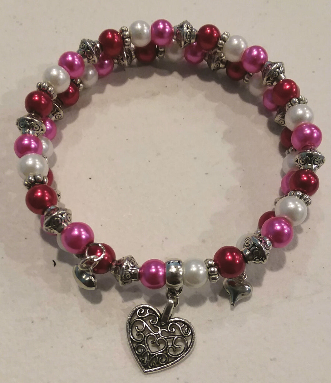 Valentine's Charm Bracelet Heart 2-Layer 1