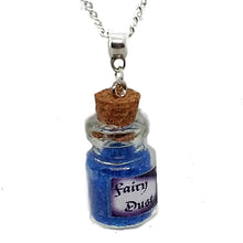 Load image into Gallery viewer, AVBeads Jewelry Fairy Necklace with Glass Bottle Charm on 24&quot; Silver Plated Chain Metal