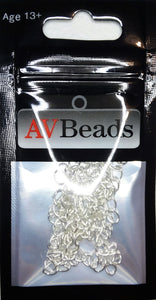 AVBeads Curb Chain 2" Extension Chains 50mm x 3mm Silver Plated 10pcs