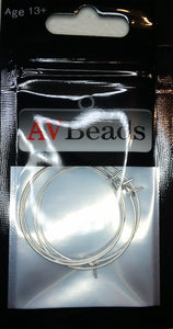 AVBeads Components Wine Glass Charm Wire Rings Hooks Silver Plated 4pcs
