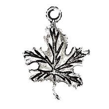 Load image into Gallery viewer, AVBeads Nature Charms Leaf Charms Silver 23mm x 16mm Metal Charms 10pcs