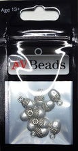 Load image into Gallery viewer, AVBeads Nature Charms Acorn Charms Oval Silver 12mm x 7mm Metal Charms 10pcs