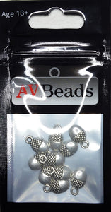 AVBeads Nature Charms Acorn Charms Oval Silver 12mm x 7mm Metal Charms 10pcs