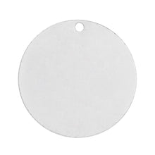 Load image into Gallery viewer, AVBeads Copper Blank Stamping Tags Charm Pendants Round Silver Plated 25mm (1&quot;) Dia. 20pcs