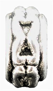 AVBeads Beads Metal Rondelle 6mm x 3mm Silver Alloy BMRD6-02802 10pcs