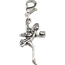 Load image into Gallery viewer, AVBeads Clip-On Charms Fairy Gift Charm Silver Metal Pagan Charm Clip