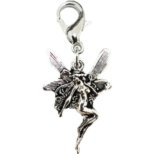 Load image into Gallery viewer, AVBeads Clip-On Charms Nymph Charm Silver Metal Pagan Charm Clip