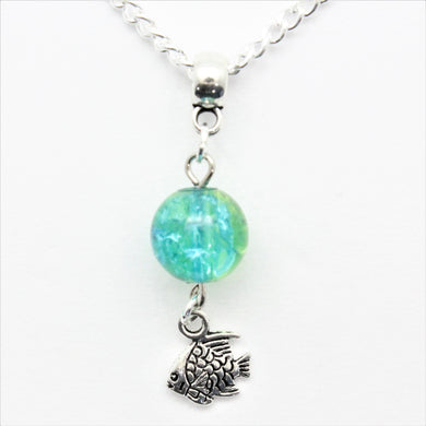 AVBeads Jewelry Beach Necklace 24-inch Y Bead Dangle Fish Charm JWLNCB00532
