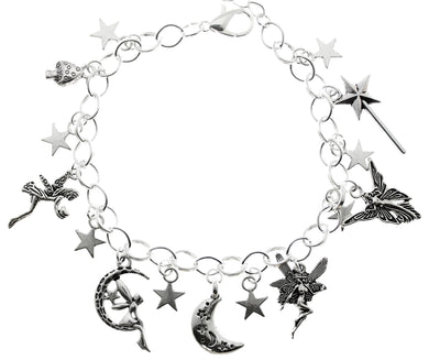 AVBeads Jewelry Fairy Charm Bracelet Silver JWL-CBF-1001 Silver Star