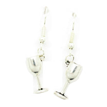 Load image into Gallery viewer, AVBeads Jewelry Charm Earrings Dangle Silver Hook Goblet