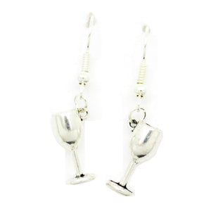 AVBeads Jewelry Charm Earrings Dangle Silver Hook Goblet