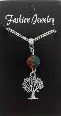 AVBeads Jewelry Charm Necklace Silver JWL-NW-BO-1003 Tree