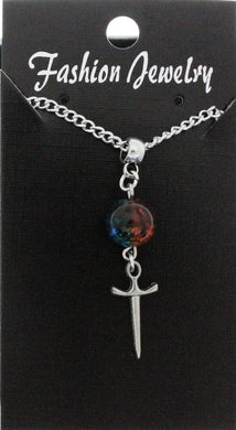 AVBeads Jewelry Charm Necklace Silver JWL-NW-BO-1006 Sword