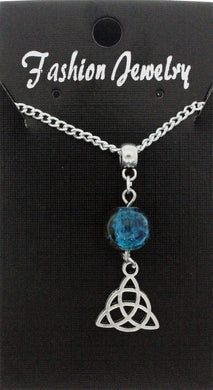 AVBeads Jewelry Charm Necklace Silver JWL-NW-BO-1015 Triquetra
