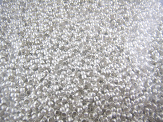 AVBeads Beads Metal Crimp 2mm x 1.3mm Silver Plated 500pcs