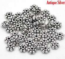 Load image into Gallery viewer, AVBeads Bulk Beads Metal Daisy Spacer 5mm Silver BMB00900 18g (approx 100pcs)