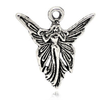 Load image into Gallery viewer, AVBeads Celtic Fairy Angel Charms Silver 19mm x 20mm Metal Charms 4pcs