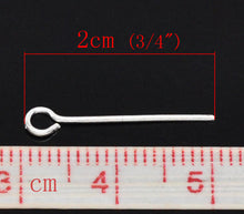 Load image into Gallery viewer, AVBeads Components Eye Pins 20mm 30pcs 21 gauge