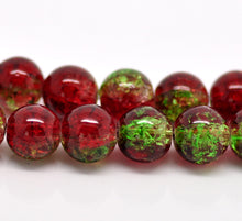 Load image into Gallery viewer, Beads Glass Strand 10mm Crackle  15.5&quot;