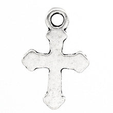 Load image into Gallery viewer, Charms Cross Silver 19x13mm 100pcs