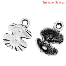 Load image into Gallery viewer, AVBeads Beach Charms Sea Shell Charms Silver 14mm x 11mm Metal Charms 4pcs