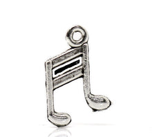 Load image into Gallery viewer, AVBeads Bulk Charms Music Charms 14mm x 10mm Silver Metal Charms 100pcs