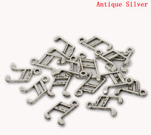 Load image into Gallery viewer, AVBeads Bulk Charms Music Charms 14mm x 10mm Silver Metal Charms 100pcs