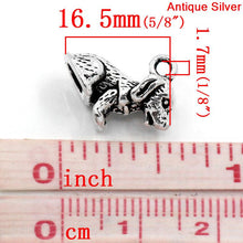 Load image into Gallery viewer, AVBeads Animal Dog Charms Silver 16mm x 14mm Metal Charms 4pcs