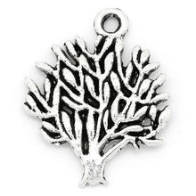 Load image into Gallery viewer, AVBeads Nature Tree Charms Silver 20mm x 16mm Metal Charms 10pcs