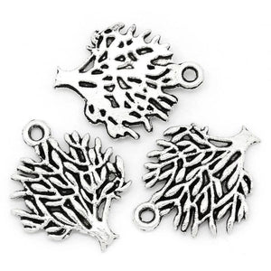 AVBeads Nature Tree Charms Silver 20mm x 16mm Metal Charms 10pcs