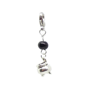 Halloween Pagan Wicca Wiccan Witch Cauldron Silver Bracelet Size Charm Clip with Silver Plated Metal Lobster Clasp Charms