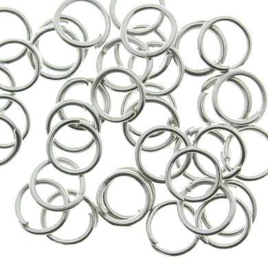 AVBeads Components Metal Jump Rings 6mm Silver Plated 1000pcs