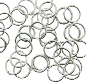 AVBeads Components Metal Jump Rings 4mm Silver Plated ( approx 80pcs )