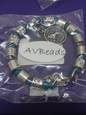 AVBeads Zodiac Charm Bracelet Aries Beaded Memory Wire