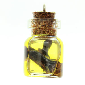 Bottle Charms with Hang Hole Herbs and Oil in 22x15mm Glass Bottle