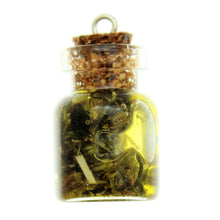 Load image into Gallery viewer, Bottle Charms with Hang Hole Herbs and Oil in 22x15mm Glass Bottle