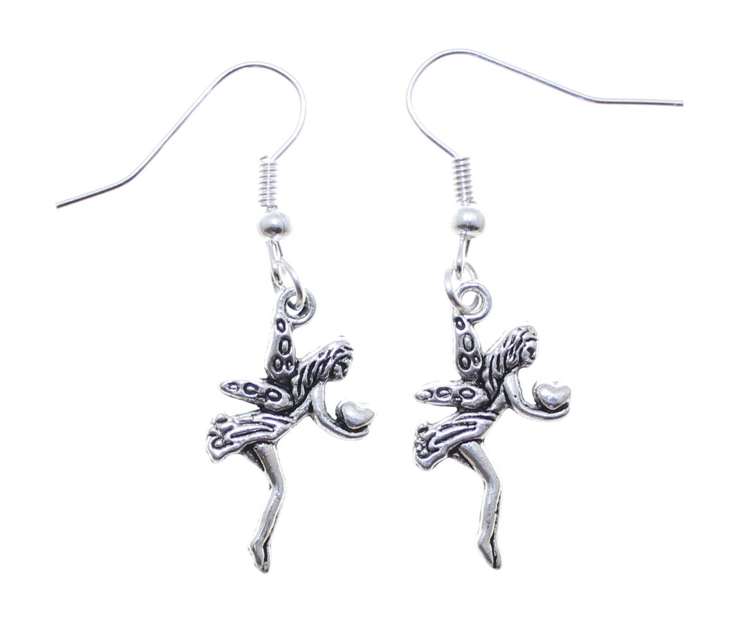 AVBeads Jewelry Charm Earrings Dangle Silver Hook Fairy Gift