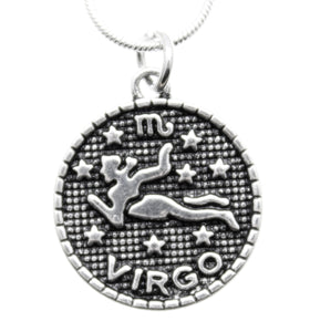 AVBeads Pagan Wiccan Astrological Zodiac Charm Pendant Necklace Jewelry Virgo