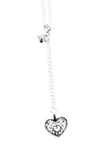 AVBeads Heart Pendant on 24" Y Chain Necklace JWL-NLH24-H5