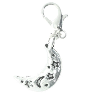 AVBeads Clip-On Charms Moon and Stars Charms Silver JWLCC30777