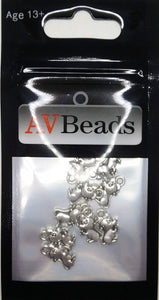AVBeads Animal Charms Mouse Charms Silver 12mm x 7mm Metal Charms 10pcs
