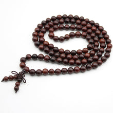 Load image into Gallery viewer, Mala Beads Bracelet Buddhist Mala Prayer Beads Buddha Blessing Necklace Wood Beads